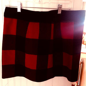 J. Crew Buffalo Plaid Skirt